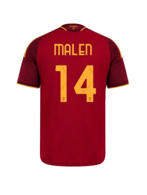 AS Roma Donyell Malen #14 Replika Hemmakläder 2026-27 Kortärmad AS Roma Donyell Malen #14 Replika Hemmakläder 2026-27 Kortärmad